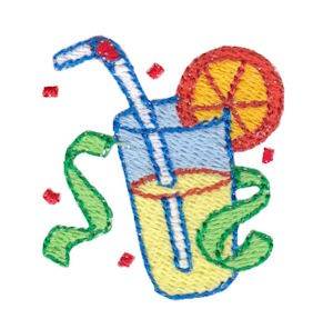 Picture of Birthday Drink Mini Machine Embroidery Design