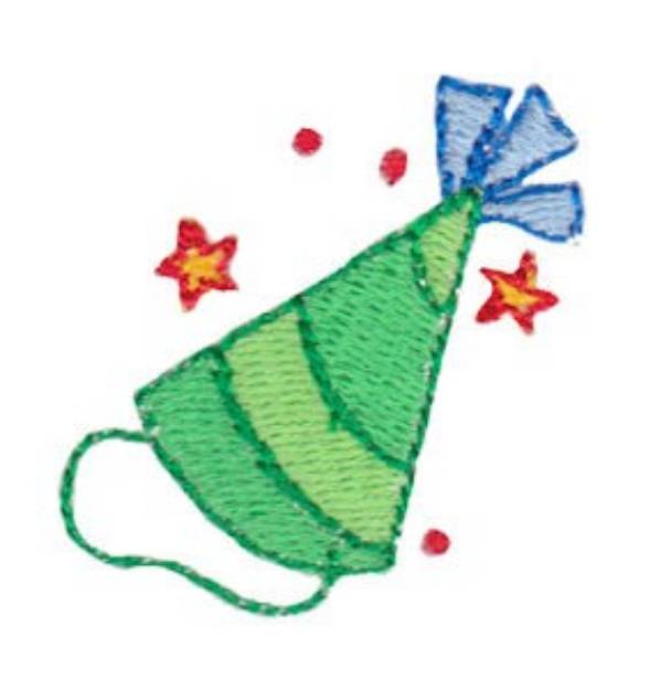 Picture of Birthday hat Mini Machine Embroidery Design