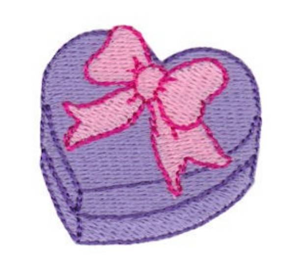 Picture of Birthday Heart Box Mini Machine Embroidery Design