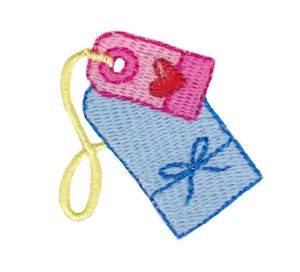 Picture of Birthday Tags Mini Machine Embroidery Design