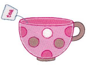 Picture of Time for Tea Machine Embroidery Design