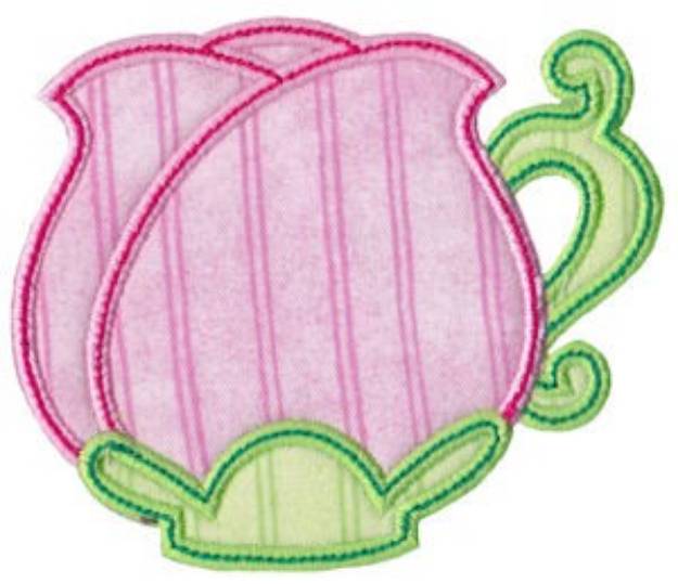 Picture of Time For Tea Applique Machine Embroidery Design
