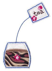 Picture of Timefor Tea Applique Machine Embroidery Design
