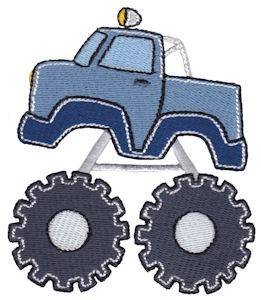 Picture of Lets Go Monster Truck Machine Embroidery Design