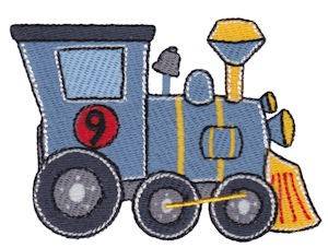 Picture of Lets Go Train Machine Embroidery Design