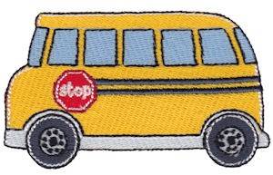 Picture of Lets Go School Bus Machine Embroidery Design