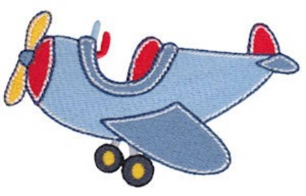 Picture of Lets Go Airplane Machine Embroidery Design