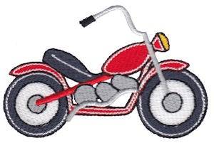 Picture of Lets Go Motorcycle Machine Embroidery Design