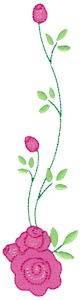 Picture of Beautiful Rose Border Machine Embroidery Design