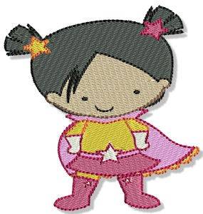 Picture of Superhero Girl Machine Embroidery Design