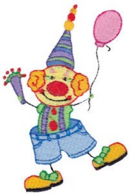 Picture of Birthday Clown Machine Embroidery Design