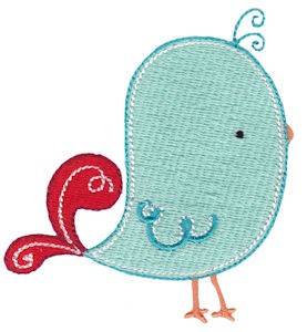 Picture of Tweet Thing Machine Embroidery Design