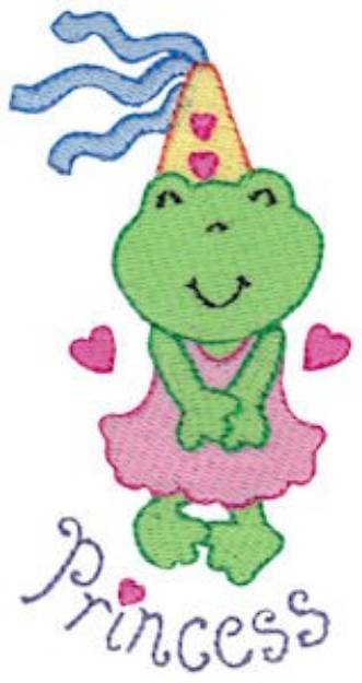Picture of Froggy Princess Machine Embroidery Design