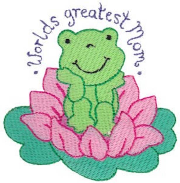 Picture of Worlds Greatest Mom Machine Embroidery Design