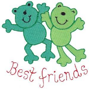 Picture of Best Froggy Friends Machine Embroidery Design