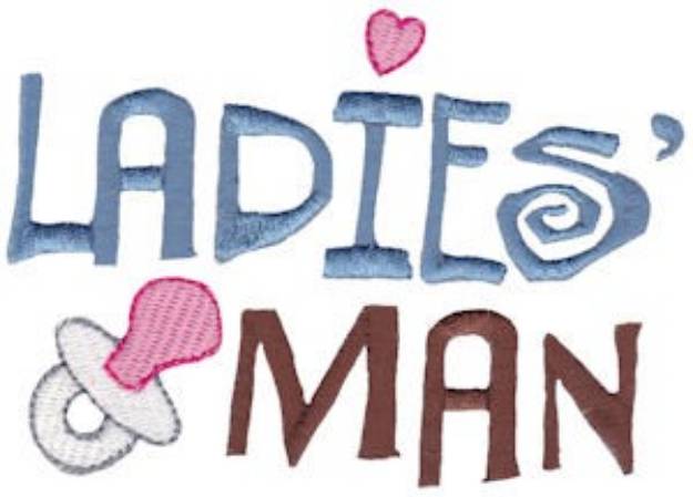 Picture of Ladies Man Machine Embroidery Design