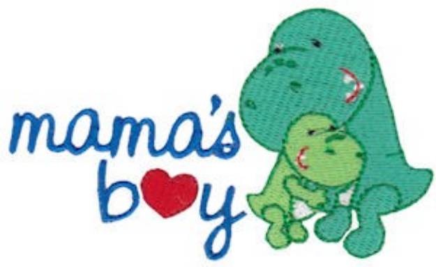Picture of Mamas Boy Machine Embroidery Design
