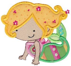 Picture of Magical Mermaid Applique Machine Embroidery Design