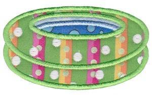 Picture of Inflatable Pool Applique Machine Embroidery Design