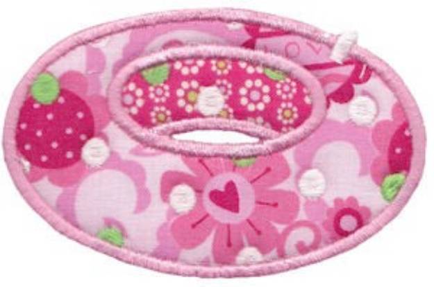 Picture of Pink Inner Tube Applique Machine Embroidery Design