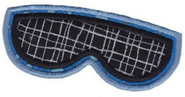 Picture of Sunglasses Applique Machine Embroidery Design