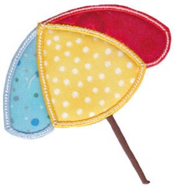 Picture of Umbrella Applique Machine Embroidery Design