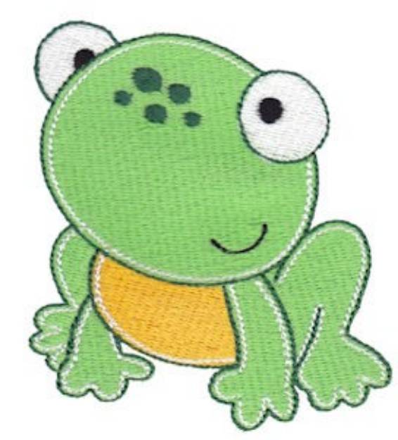 Picture of Little Frog Machine Embroidery Design