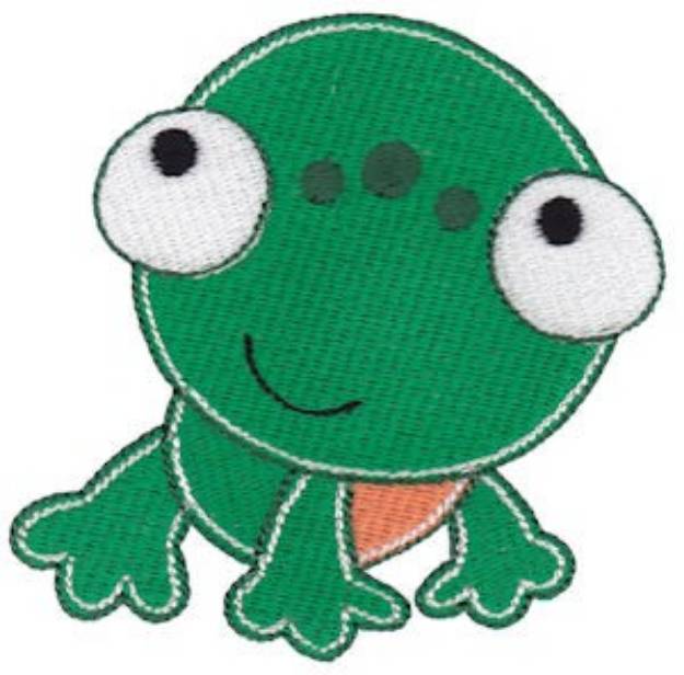 Picture of Adorable Frog Machine Embroidery Design