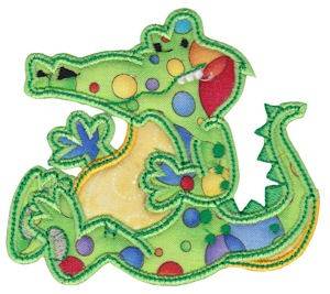 Picture of Aussie Alligator Applique Machine Embroidery Design