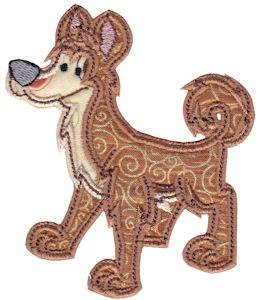 Picture of Aussie Dingo Applique Machine Embroidery Design