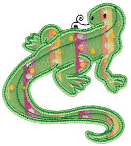 Picture of Aussie Komodo Dragon Applique Machine Embroidery Design