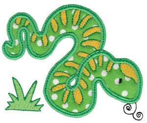Picture of Aussie Snake Applique Machine Embroidery Design