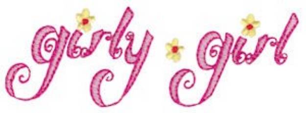Picture of Girly Girl Machine Embroidery Design