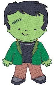 Picture of Tiny Frankenstein Machine Embroidery Design
