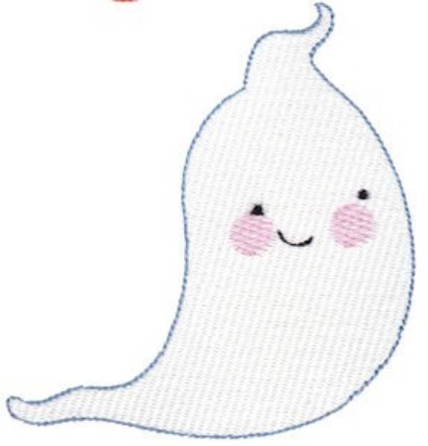 Picture of Tiny Ghost Machine Embroidery Design
