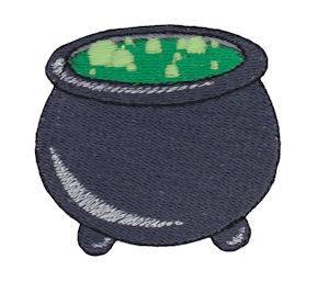 Picture of Halloween Witchs Cauldron Machine Embroidery Design