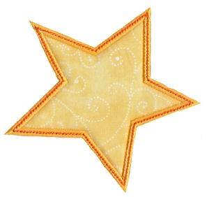 Picture of Halloween Star Applique Machine Embroidery Design