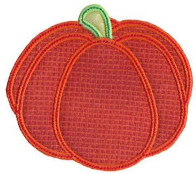 Picture of Halloween Pumpkin Applique Machine Embroidery Design