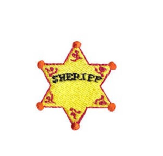 Picture of Western Mini Sheriffs Badge Machine Embroidery Design