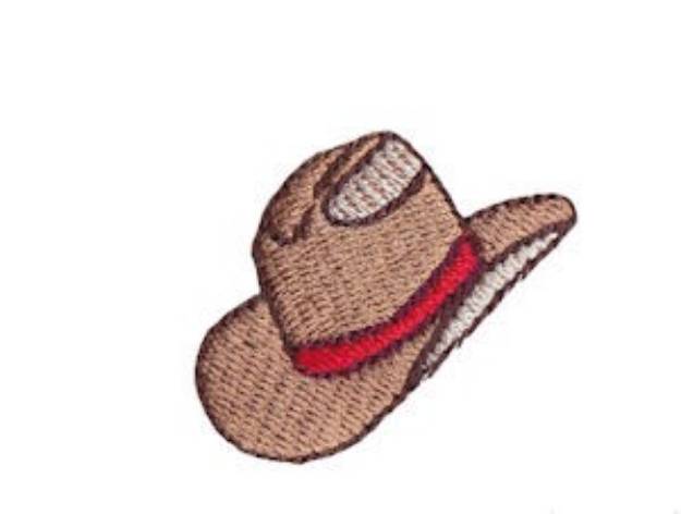 Picture of Western Mini Stetson Hat Machine Embroidery Design