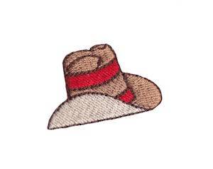 Picture of Western Mini Cowboy Hat Machine Embroidery Design