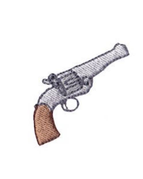 Picture of Western Mini Revolver Machine Embroidery Design