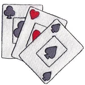 Picture of Wild West Playing Cards Machine Embroidery Design