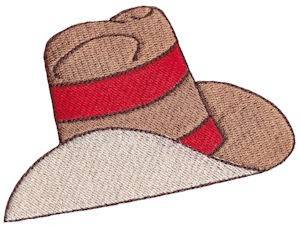 Picture of Wild West Cowboy Hat Machine Embroidery Design