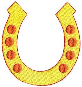 Picture of Wild West Horseshoe Machine Embroidery Design
