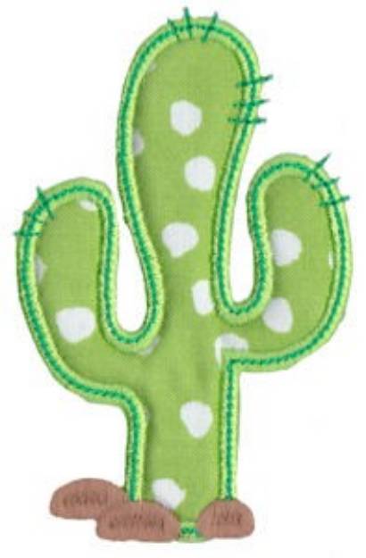 Picture of Wild West Cactus Applique Machine Embroidery Design