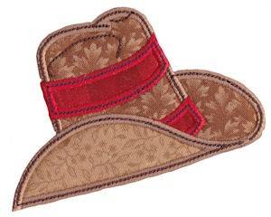 Picture of Cowboy Hat Applique Machine Embroidery Design