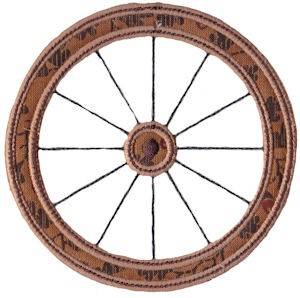 Picture of Wagon Wheel Applique Machine Embroidery Design