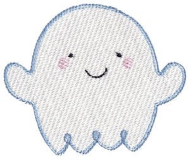 Picture of Floating Happy Ghost Machine Embroidery Design