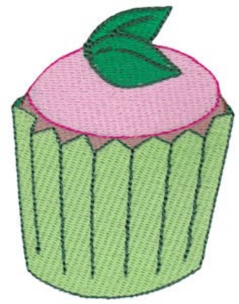 Picture of Mint Cupcake Machine Embroidery Design